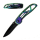 Stone River Gear Ceramic Folding Knife, Lock w/Pocket Clip, Rainbow/Black, 6.5 SRG5RTB