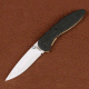 Stone River Gear Ceramic Folding Knife with G10 Handle White Blade, Black-White, 7.5 SRG2GLW