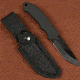 Stone River Gear Ceramic Hunting Knife and Sheath, Black, 7.75 SRG41RCB