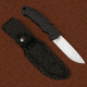 Stone River Gear Ceramic Hunting Knife and Sheath, Black-White, 7.75 SRG41RCW
