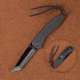 Stone River Gear Ceramic Liner Lock Folding Knife,4in w/Tanto Blade,G10 Handle and Pocket Clip,Black SRG2GLT