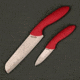 Stone River Gear Ceramic Santoku and Paring Knife Gift Set, Red-White, 6.0, 3.0 SRG23CKR
