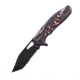 Stone River Gear Folding Knife w/Mossy Oak Break up Country Countoured Comport Grip Handles Sheath, Camo/Black, 3.25 SRG4TSCP