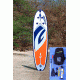 Stone River Gear Gladiator SPORT Paddle Board, White/Blue/Orange  GU10.6 SPORT
