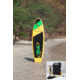 Stone River Gear PUP Paddle Board, Black/Green/Yellow SPB9P