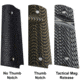 Stoner CNC Aggressive Starburst G10 Gun Grips fit 1911 Compact and Springfield EMP, Arctic Camo, 1911 Compact-Slim-Standard, STO-1911C-AS-STD-ARC-SLIM