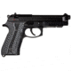 Stoner CNC Beretta 92 Slash and Burn G10 Gun Grips Fits 92FS/96 M9 Series Pistol, Grey Black, STO-BR-B92-SB-GRB