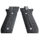 Stoner CNC Beretta 92 Slash and Burn G10 Gun Grips Fits 92FS/96 M9 Series Pistol, Grey Black, STO-BR-B92-SB-GRB