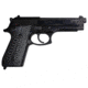 Stoner CNC Beretta 92 Slash and Burn G10 Gun Grips Fits 92FS/96 M9 Series Pistol, Grey Black, STO-BR-B92-SB-GRB