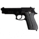 Stoner CNC Beretta 92 Slash and Burn G10 Gun Grips Fits 92FS/96 M9 Series Pistol, Grey Black, STO-BR-B92-SB-GRB