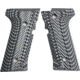 Stoner CNC Beretta Vertec and M9A3 Slash and Burn G10 Gun Grips Fits Vertec and M9A3 Series, Grey Black, STO-BR-VTEC-SB-GRB