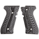 Stoner CNC Beretta 92 Slash and Burn G10 Gun Grips Fits 92FS/96 M9 Series Pistol, Grey Black, STO-BR-B92-SB-GRB
