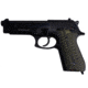 Stoner CNC Beretta 92 Slash and Burn G10 Gun Grips Fits 92FS/96 M9 Series Pistol, OD Green Black, STO-BR-B92-SB-ODG