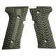 Stoner CNC Beretta Vertec and M9A3 Slash and Burn G10 Gun Grips Fits Vertec and M9A3 Series, OD Green Black, STO-BR-VTEC-SB-ODG