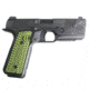 Stoner CNC Hudson H9 Golf Ball G10 Gun Grips Fit H9, Neon Green Black, STO-HU-GB-NG