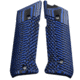 Stoner CNC Ruger Mark IV Target Hunter Standard or Competition G10 Gun Grips Slash and Burn Design Fits Ruger Mark IV Rimfire, Blue Black, STO-MKIV-SB-BLB