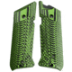 Stoner CNC Ruger Mark IV Target Hunter Standard or Competition G10 Gun Grips Slash and Burn Design Fits Ruger Mark IV Rimfire, Neon Green Black, STO-MKIV-SB-NG