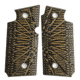 Stoner CNC SIG P938 G10 Gun Grips Aggressive Starburst Fits Sig Sauer 9mm P938 Pistol, Brown Black, Ambi, STO-P938-AS-AM-BNB