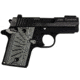 Stoner CNC SIG P938 G10 Gun Grips Aggressive Starburst Fits Sig Sauer 9mm P938 Pistol, Grey Black, Non Ambi, STO-P938-AS-NO-GRB