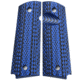 Stoner CNC Super Aggressive G10 Gun Grips fit Sig GSG, Blue Black, SIG GSG-Magwell, STO-GSG-SA-MAG-BLB