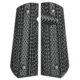 Stoner CNC Super Aggressive G10 Gun Grips fit Sig GSG, Grey Black, SIG GSG-Magwell, STO-GSG-SA-MAG-GRB