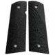 Stoner CNC Tactical Eclipse G10 Gun Grips fit 1911 Full Size, Black, 1911 Full Size-Slim-Round Butt, STO-1911F-TE-RND-BLK-SLIM