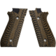 Stoner CNC Taurus PT92 Cross Hatch G10 Gun Grips fit PT 92 Taurus Pistol with Decocker, Brown Black, STO-PT92-CH-BNB