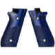 Stoner CNC Taurus PT92 Half Checker G10 Gun Grips fit PT 92 Taurus Pistol with Decocker, Blue Black, STO-PT92-HC-BLB