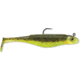 Storm 360GT Searchbait Shad, Sinking, 4-1/2", 3/8oz, #4/0 Hk, 1 Rigged Two Bodies, Hot Olive, SBD45HO-38J
