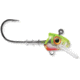 Storm 360GT Swimmer Jig Head, Fits 5.5in Body Length, 3/8oz Jig, #7/0 VMC Coastal Black Hook, Chartreuse Ice, SJS55CI-38J