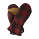 Stormy Kromer Ida'S Mittens - Womens, Leather/Wool Black/Red Tartan, Medium 51890-000050-260-98F