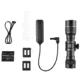 Streamlight ProTac Rail Mount HP-X Pro 800 Lumen Weapon Light System, SL-B26 Rechargeable, with Jack-Cap Tail Cap Switch, M-LOK Mount, Mounting Hardware, Allen Wrench, Straight Momentary Pressure Switch, USB Cord, Black, 89016