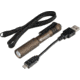 Streamlight MicroStream Ultra-Compact USB Rechargeable Personal Light, 250/50 Lumens w/ 5in USB Cord and Lanyard, Box, Coyote, 66609