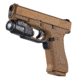 Streamlight TLR-7X Contour Remote Weapon Light, 500 Lumens, Most Glocks Gen 4/5, w/ Mounting Key, CR123A, Black, 69428
