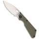 Strider Knives SnG Folding Knife, 3.50in, CPM S30V, Spear Point Blade, G-10, Green Handle, w/ Heat Stripe, Green/Gray, 8.20 inch, BHQ-11374