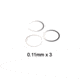 Strike Industries AR Shim Set, .223/ 5.56mm, 1/2x28 TPI, Stainless, SI-AR-SHIM-223