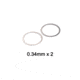 Strike Industries AR Shim Set, .223/ 5.56mm, 1/2x28 TPI, Stainless, SI-AR-SHIM-223
