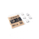 Strike Industries AR Shim Set, .223/ 5.56mm, 1/2x28 TPI, Stainless, Black, One Size, SI-AR-SHIM-223