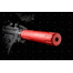 Strike Industries Carbine Length Pistol Receiver Extension/Buffer Tube, Red, One Size, SI-AR-CARPRE-SLICK-RED