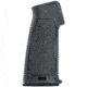 Strike Industries Flat Top AR15 Rubber Over-Mold Pistol Grip without Beavertail in 15 Degree, Black, SI-AR-NBPG-15