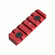 Strike Industries Link Rail Section 6 Slots Fits Most Keymod and M-LOK Version Mounting Surfaces, Red SI-Link-RS-6-RED