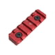Strike Industries Link Rail Section 6 Slots Fits Most Keymod and M-LOK Version Mounting Surfaces, Red, One Size, SI-Link-RS-6-RED