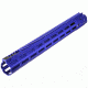 Strike Industries Mega Fins XL Handguard Rail, w/KeyMod, Blue, 17in, SI-MEGAFINS-XL-KM-17-BLU