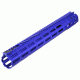 Strike Industries Mega Fins XL Handguard Rail, w/Mlok, Blue, 15in, SI-MEGAFINS-XL-MLOK-15-BLU