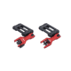 Strike Industries Sidewinder BUIS II Offset Deployable Front and Rear Sight, Red, SI-SIDEWINDERII-RED
