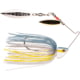 Strike King Burner Double Willow Blade Spinnerbait Super Sharp Fishing Hook, 1/4oz, 1 Piece, Sexy Shad, BURN14-590GS