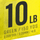 Strike King Contra Braid Fishing Line, 10lb Test, 150-Yards, Green, LPB150-10G