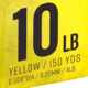 Strike King Contra Braid Fishing Line, 10lb Test, 150-Yards, Hi-Vis Yellow, LPB150-10Y