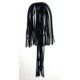 Strike King Perfect Skirt with Magic Tails, Super Black, 4in, 2 Pack, PFT32-210