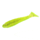 Strike King Rage Swimmer Saltwater, Soft Plastic Paddletail Minnow, Ribbed Body, High Tail, 3 1/4in, 8-Pack, Chartreuse Silver, RGSWSW325-415